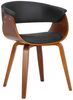 2er Set Stühle Bruce Kunstleder walnuss (Farbe: schwarz) Bild 2