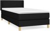 Boxspringbett mit Matratze Stoff Schwarz 80x200 cm, Härtegrad: H2 [3130147] Bild 2