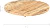 vidaXL Tischplatte Massivholz Mango Rund 25-27 mm 40 cm 286004 Bild 3