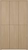 Forte ALICE SPRINGS Schuhschrank 100 110, modern-minimalistisch, 6-türig, Flurschrank, Holzwerkstoff, Elegancia Eiche Holzdekor, 109,2 cm breit x 191,9 cm hoch x 34,9 cm tief Bild 3