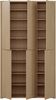 Forte ALICE SPRINGS Schuhschrank 100 110, modern-minimalistisch, 6-türig, Flurschrank, Holzwerkstoff, Elegancia Eiche Holzdekor, 109,2 cm breit x 191,9 cm hoch x 34,9 cm tief Bild 4