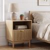OKWISH Nachttisch für Schlafzimmer, Wohnzimmer (mit einer Schublade, 1-St, 45 x 39 x 56,5 cm) Bild 3