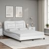 vidaXL Bettgestell mit LED ohne Matratze "Hvar" Weiß 140x200 cm 3213935 Bild 4