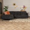 Bronx71 Ecksofa Denver Chenille schwarz links Bild 2