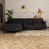 Bronx71 Ecksofa Denver Chenille schwarz links Bild 3
