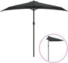 vidaXL Balkon-Sonnenschirm mit Alu-Mast Anthrazit 270x144 cm Halbrund 44589 Bild 2