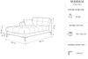 Micadoni Recamiere Mamaia 1-Sitzer Links Samt Bluvel Silber schwarze Beine Bild 5