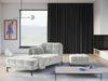 Micadoni Recamiere Mamaia 1-Sitzer Links Samt Bluvel Silber schwarze Beine Bild 4