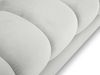 Micadoni Recamiere Mamaia 1-Sitzer Links Samt Bluvel Silber schwarze Beine Bild 2