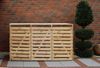 promadino Mülltonnenbox Vario V, für 3 x 240 l, holzfarben Bild 3
