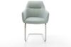 Schwingstuhl Pejo-Flex Stripes Mint Freischwinger flach Edelstahl Bild 2