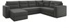 AX LIVING Ecksofas groß Lovere 314 Sofa dunkelgrau mit Schlaffunktion Bild 2