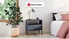 Vente-unique - BOGDAN Bedside table Holz, Platte Blau - B 39 cm x H 56 cm x L 54 cm Bild 2