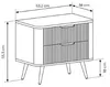Vente-unique - ELONARIA Bedside table Holz, Platte Beige - B 38 cm x H 55,3 cm x L 63,2 cm Bild 5