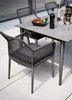 Sieger Malta Diningsessel mit Polyesterbeschichtung, Aluminium Eisengrau, 60 x 83 x 58,5 Bild 2