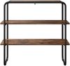 vidaXL Konsolentisch Geräucherte Eiche 80 x 41 x 75 cm Holzwerkstoff 8007535 Bild 4