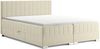 MEBLINI Boxspringbett PIAF 140x200 cm mit Bettkasten - H3B/Creme Samt Polsterbett - Doppelbett mit Topper & Bonellfederkern-Matratze Bild 2