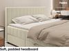 MEBLINI Boxspringbett PIAF 140x200 cm mit Bettkasten - H3B/Creme Samt Polsterbett - Doppelbett mit Topper & Bonellfederkern-Matratze Bild 5