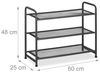 Schwarzes Schuhregal Metall Bild 4