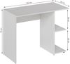 Schreibtisch Simple Weiß 100 x 50 cm Vicco Bild 2