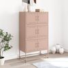 Sideboard, Kommode Rosa 68,5x38,5x123,5 cm Stahl Bild 3