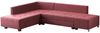 Eckschlafsofa, 'Manama', 85 x 206 x 280, Weinrot Bild 4