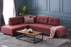 Eckschlafsofa, 'Manama', 85 x 206 x 280, Weinrot Bild 2