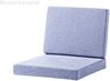 Sieger Lugo Rückenkissen wetterfestes Rückenkissen für Loungeset Lugo, Sunproof® Polypropylen Hellblau, 61 x 8 x 42 Bild 2