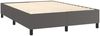 vidaXL Boxspringbett mit Matratze Grau 140x200 cm Kunstleder 3142849 Bild 4
