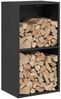 vidaXL Brennholzregal Schwarz 40x30x75 cm Kaltgewalzter Stahl 864191 Bild 4