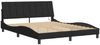 Doppelbett, Bettgestell Modernen mit LED ohne Matratze Schwarz 160x200 cm Samt d1438e Bild 3
