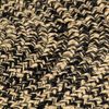 vidaXL Teppich Handgefertigt Jute Schwarz und Braun 210 cm 343621 Bild 4