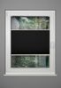 ondeco Plissee nach Maß für alle Fenster innen Montage in Glasleiste mit Spannschuh Sonnenschutz Rollo Sichtschutz Blickdicht - Schwarz - B): 41-50 cm, H): 40-100 cm Bild 2