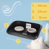 GarPet Futterstation 2x Futterstation 2 Näpfe Futterbar Napfset Hunde Futter Napf Matte Bild 2