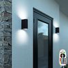 RGB LED Up & Down Wandstrahler, Aluminium schwarz H 14,5 cm Bild 4