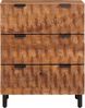 vidaXL Sideboard 2 pcs Akazienbraune Oberfläche 60 x 33 x 75 cm 3310034 Bild 4