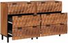 vidaXL Sideboard 2 pcs Akazienbraune Oberfläche 60 x 33 x 75 cm 3310034 Bild 2
