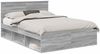 vidaXL Bettrahmen Graues Sonoma 140 x 200 cm Massives Kiefernholz 3410596 Bild 2