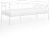vidaXL Schlafsofa Bettgestell Weiß Metall 90x200 cm [324780] Bild 2
