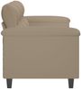 vidaXL 3-Sitzer-Sofa Taupe 180 cm Mikrofasergewebe 359567 Bild 4