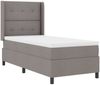 vidaXL LED Boxspringbett mit Kopfteil Taupe 90 x 200 cm Stoff 3343487 Bild 2