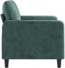 vidaXL 2-Sitzer-Sofa Dunkelgrün 120 cm Samt Bild 4