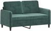 vidaXL 2-Sitzer-Sofa Dunkelgrün 120 cm Samt Bild 2