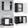 Badmöbel-Set Fynn Anthrazit 2 Teile, Unterschrank 80 cm Vicco Bild 2