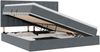 vidaXL Aufbewahrungsbett mit Matratze Dunkelgrau 200 x 200 cm Samt 3372172 Bild 2