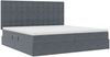 vidaXL Aufbewahrungsbett mit Matratze Dunkelgrau 200 x 200 cm Samt 3372172 Bild 5