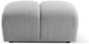 Micadoni Hocker Diana 3D-Stoff Silber Bild 2