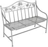 Gartenbank TALIN Metallbank 2-sitzig mit Armlehne, Metall Anthrazit Bild 2