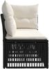 vidaXL 4-Sitzer Sofa mit linker Armlehne 4 pcs 4-Sitzanzahl Schwarz 42026716 Bild 4