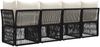 vidaXL 4-Sitzer Sofa mit linker Armlehne 4 pcs 4-Sitzanzahl Schwarz 42026716 Bild 5